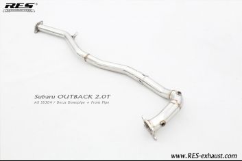 All SS304 / Decat (Catless) Downpipe + Front Pipe